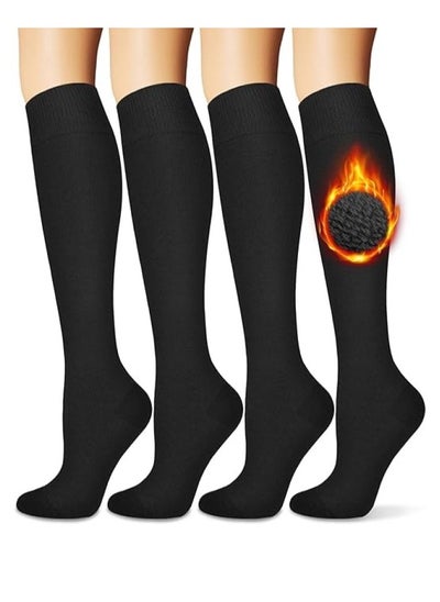 Buy Warm Socks for Women Knee High Thermal Boot Socks for Winter Running Hiking Gifts Thick Socks for Cold Weather in UAE