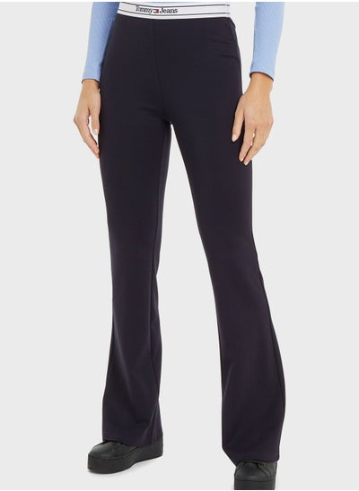 Buy Logo Band Flared Leggings in UAE