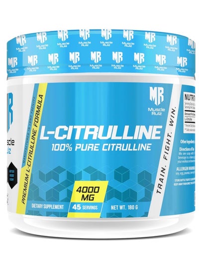 Buy L-CITRULLINE 4000mg Unflavored 180g, 45 Servings in UAE