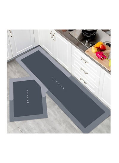 Buy Super Absorbent Bathroom Non Slip Floor Bath Tub Mat 2PCS Kitchen Floor Mats For Kitchen Office Sink Floor Laundry in Saudi Arabia