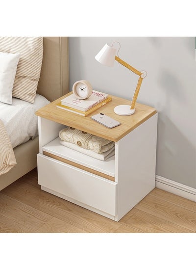 Buy Home Bedside Storage Cabinet With Drawer And Shelf in UAE