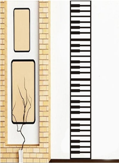 اشتري ملصق جدار فني، ملصق جدار بيانو، أبيض 200×30 سم، تزين غرفة الطفل في السعودية