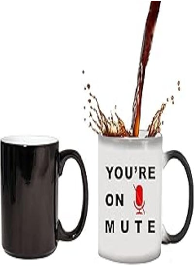 اشتري You`re on mute Coffee Magic Mug - Black-pr995 في مصر