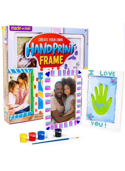 اشتري Handprint Frame Diy Picture Frame Kit Create Your Own Handprint Picture Frame With Airdry Clay And Paints Great Keepsake Gift Idea For Mother Day Father Day Grandparents Ages 6+ في الامارات