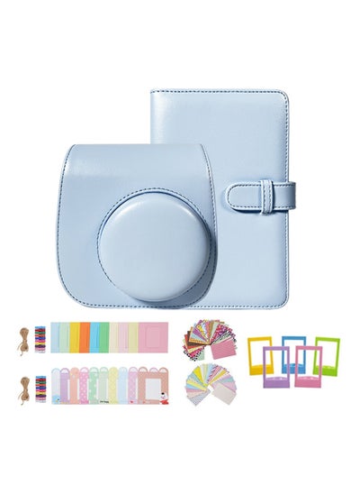 Buy 7-In-1 PU Leather Bag Case For Instax Mini 12/11,Fujifilm Instant Camera Accessories Bundle,Multicolour in Saudi Arabia