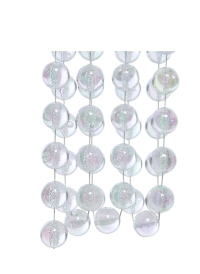 Buy Kaemingk Bead Garland Xxl Plastic Shiny Clear Iris in UAE