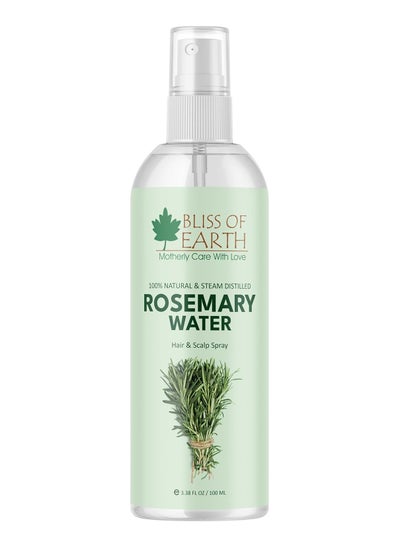 Buy Bliss of Earth Rosemary Water Spray For Hair Growth 100ml in UAE