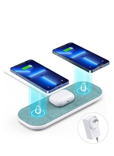 Buy Magnetic Wireless Charger, 3 in 1 Fast Wireless Charging Pad Compatible with MagSafe Charger, Compatible with iPhone 14/Pro/Max/Plus/13/12, AirPods, Wireless Phone Charger for Galaxy S23/S22/S21/S20 in UAE