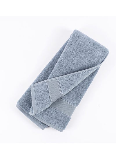 Buy Micro Pleat Hand Towel, Light Blue - 630 GSM, 50x80 cm in UAE