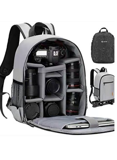 اشتري Camera Backpack Bag for DSLR/SLR Mirrorless Camera Waterproof Tripod Holder, Rain Cover, Camera Case Compatible for Sony Canon Nikon في الامارات