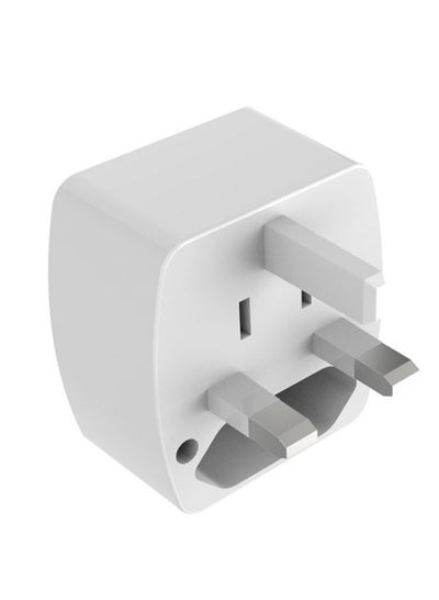 Buy Z4 Universal Plug Adapter ABS VO With UK/EU/US/AU Pin & 2 Universal Socket (6A) - White in Egypt