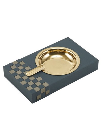 اشتري Grey And Khaki And Gold Hand-Weaven Cigar Tray Dw201139B في الامارات