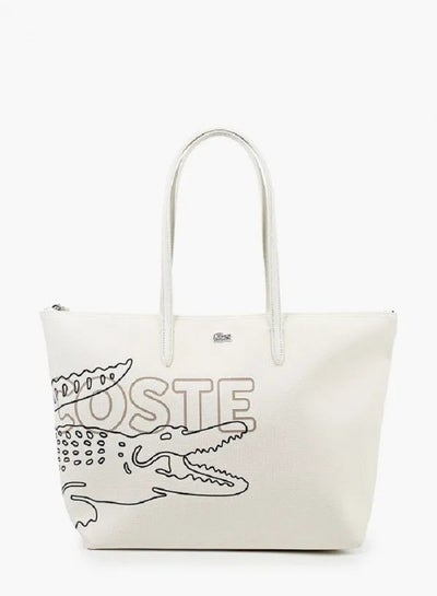 اشتري Lacoste Women's L.12.12 Concept Seasonal Printed Beige Bag في الامارات