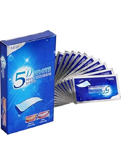 اشتري 7-Pieces 5D Teeth Whitening Strips في مصر