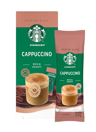 Buy Cappuccino Premium Instant Coffee Mix 5 Stick 14g in UAE