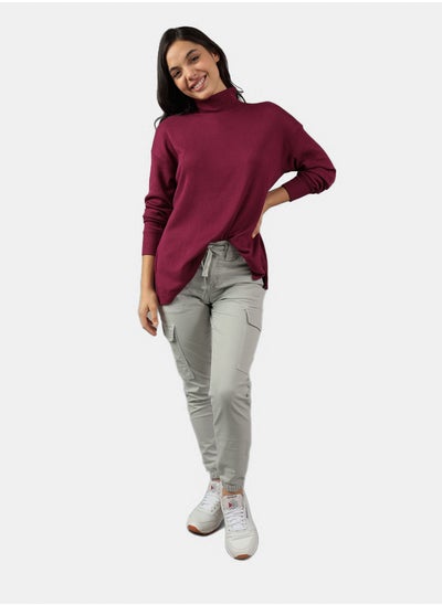 Buy AE Oversized Long-Sleeve Mock Neck Tee in Egypt