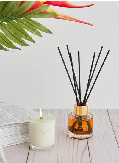 Buy Bergamot, Tonka & Oud Candle & Diffuser Set in UAE