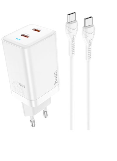 اشتري Fast Charging Astral PD 45W dual port(2C) charger set (Type-C to Type-C)(EU) في الامارات