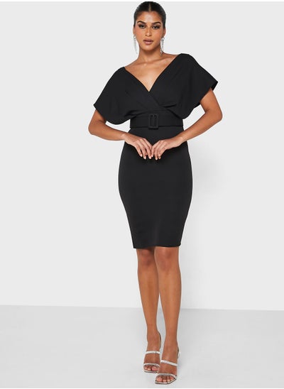 Buy Bodycon Dress With Belt in Saudi Arabia