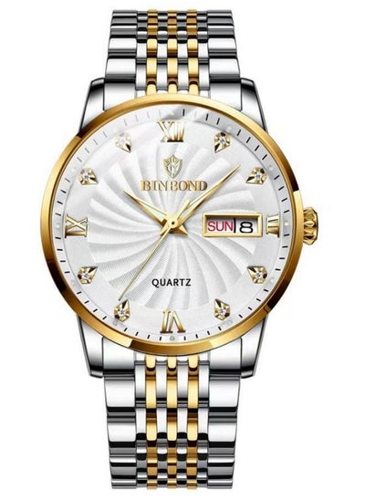 اشتري Men's Waterproof 316 Stainless Steel Watch White في السعودية