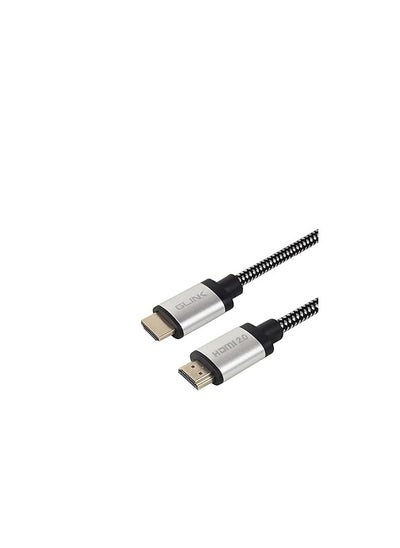 اشتري GLINK GL-201 ULTRA 4K-HIGH SPEED HDMI CABLE 2.0V with Ethernet 18Gbps, Supports DOLBY, 3D, 4K@60Hz, HDCP 2.2, Audio return, Cotton Braided, Gold Plated Metal Connector (5M/16FT) في مصر