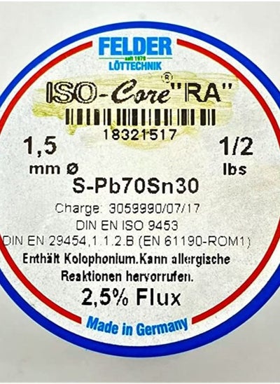 اشتري 1.5mm Felder Soldering wire 1/2 LB (Pb70Sn30) في الامارات