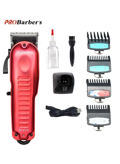 Buy Professional Cordless USB Electric Hair Clipper with Charging Base, 2000mAh Trimmer Grooming Set in Saudi Arabia