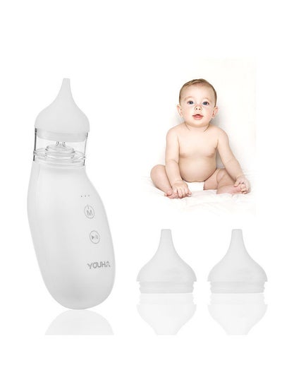 Buy YOUHA Q2 Electric Baby Nasal Aspirator, Nose Cleaner, Nose Sucker, with Extra Aspirator Tip, 3 Levels of Suction, for Newborn Infants Toddler in Saudi Arabia