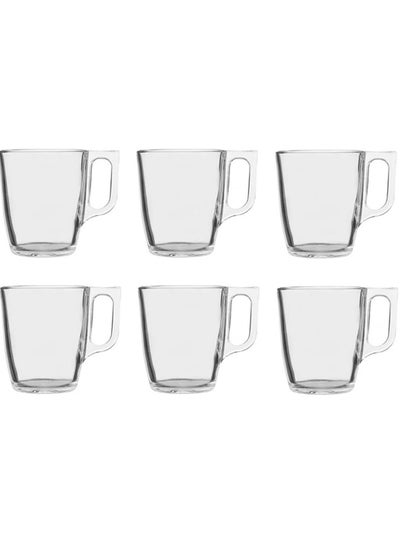 Buy A set of 6 Luminarc glass tea cups for multiple uses in Saudi Arabia