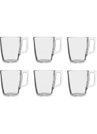 Buy A set of 6 Luminarc glass tea cups for multiple uses in Saudi Arabia