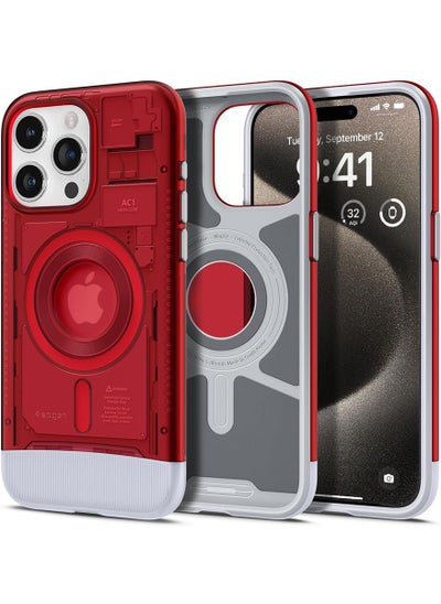 Buy Classic C1 MagFit for iPhone 15 Pro Max Case Cover with MagSafe & Extreme Protection Tech - Ruby in UAE