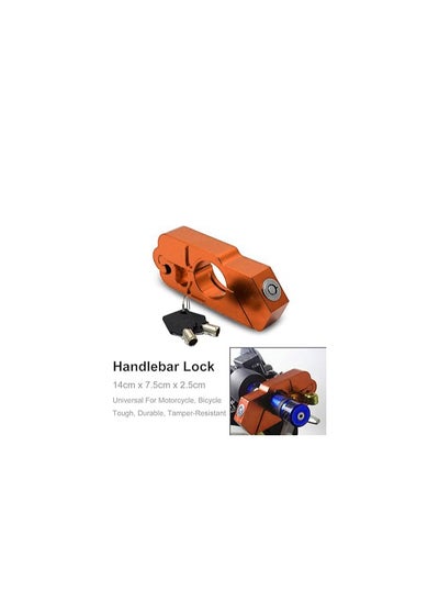 Buy Harris Anti-Theft Security Motorcycle Handlebar Grip Lock - Orange in Egypt