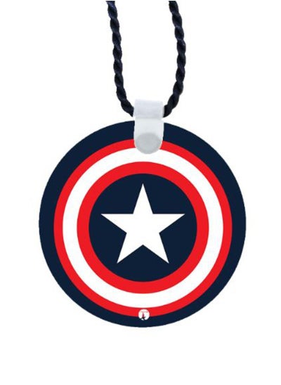 Buy Capatin America Printed Car Mirror Pendant in UAE