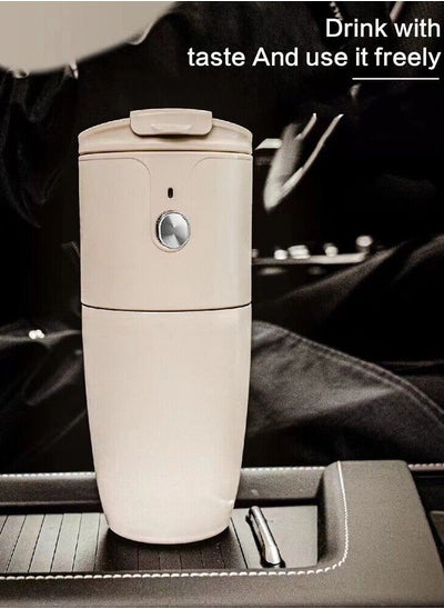 Buy Portable Coffee Maker Rechargeable Hand Stainless Steel Coffee Grinder for Office Outdoor and Camping in Saudi Arabia