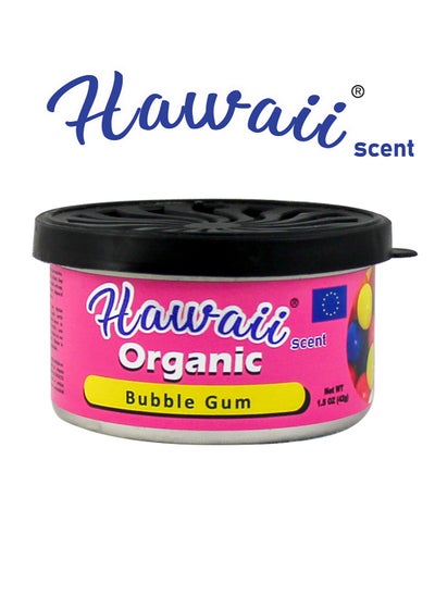 اشتري Hawaii Scent Organic Air Freshener Can, Long Lasting Scent for 60 days for Car, Home & Guest Room (Bubble Gum) في الامارات