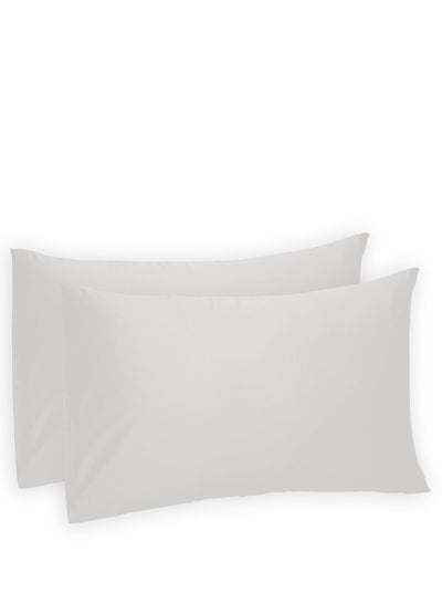 اشتري 2 Piece 300 Thread Count 100 % Cotton Solid Colour Superior King Pillow Cover Set Includes 2xpillow Cover 20x40 Inch في السعودية