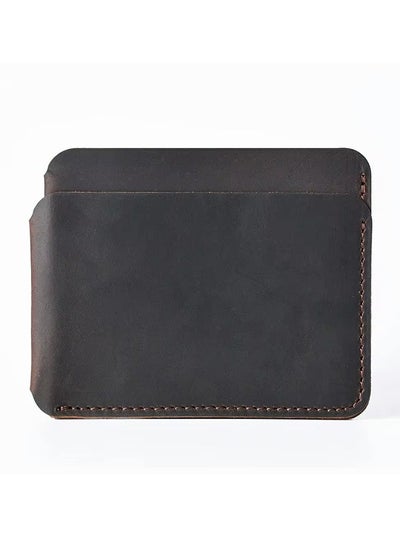 Buy Men's anti-theft wallet made of natural cowhide leather in Saudi Arabia