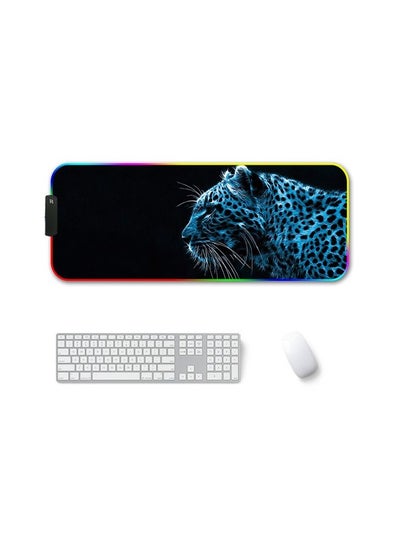 Buy 400x900x4mm F-01 Rubber Thermal Transfer RGB Luminous Non-Slip Mouse Pad(Ice Lend) in Saudi Arabia