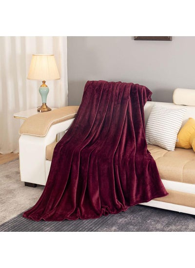 Buy 60 x 80inch Flannel Double Layer Sofa Cover Blanket in UAE