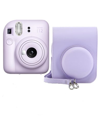 Buy For Fujifilm Instax Mini 12 Instant Film Camera Fujifilm Instax Mini Twin Pack Instant Film 20 Prints, Protective Case(Purple) in Saudi Arabia