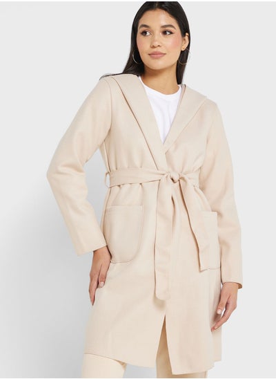 اشتري Longline Pocket Detail Coat في الامارات