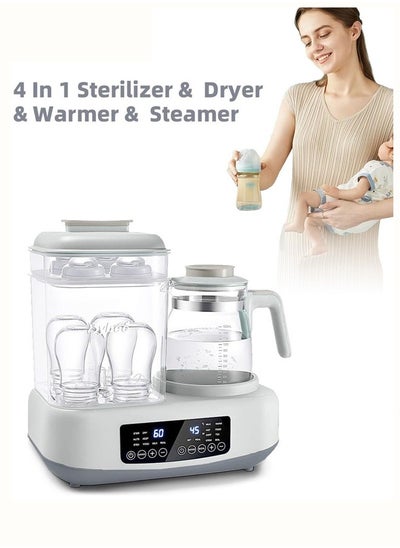 Buy Baby Bottle Sterilizer and Dryer, Multifunctional Bottles Warmer, Electric Steamer, Heater&Thaw for Formula Breastmilk, 72H Keep Warm with Smart Temperature Control Auto Shut-Off BPA Free in UAE