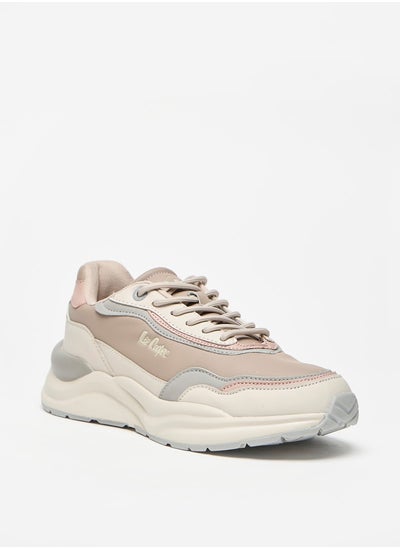 Buy Women's Panelled Sneakers with Lace-Up Closure in UAE