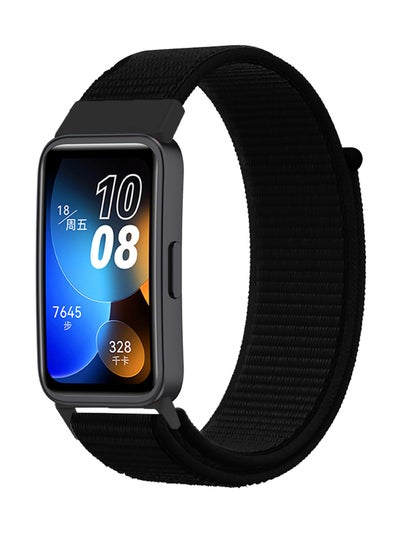 Buy Nylon Strap Suitable for Huawei Band 8/9 Sports Watchband Black in Saudi Arabia