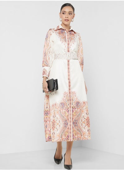 Buy Abstract Print Dress in Saudi Arabia