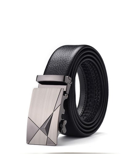 Buy Men's automatic buckle business belt Laser triangulation in Saudi Arabia