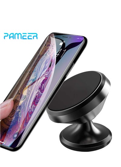 Buy Car Dashboard Mount Mobile Phone Holder Magnetic Car Cell Phone Clip Stand Mobile Mount Clip Holder 360° Rotation Universal Car Mount Fits iPhone Samsung Tablets in UAE