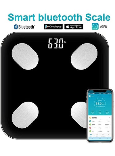 Buy Body Scale - Bluetooth Smart Electronic Fat Scale, Multifunctional Home Scale with Bluetooth and High Precision Sensors, BMI Display, Water Intake Analyze, Healthy Body Composition in Saudi Arabia