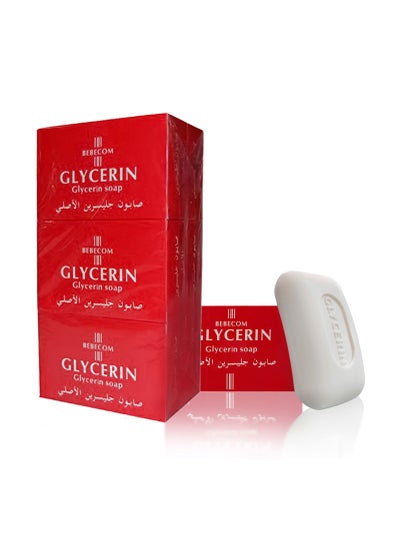 Buy Bebecom Glycerin Soap Pack of 6 6x125g in UAE