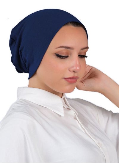 Buy Cotton Bonnet Cap Women's - Dark Blue Color in Egypt